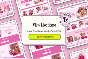 Bright Pink Squarespace Template