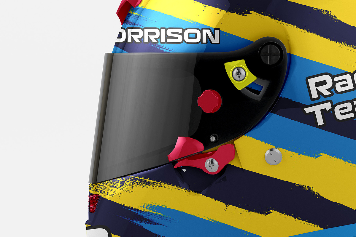 Helmet Mockup - 4 views, a Merchandise Mockup by Illusiongraphic (Photo 11 of 18)