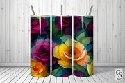 Painted Mixed Media Roses Patterns, a Pattern Graphic by Creative Store (Thumbnail 3 of 5)