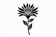 Modern Black Flower Design, an Illustration by jahid234 (Thumbnail 5 of 21)