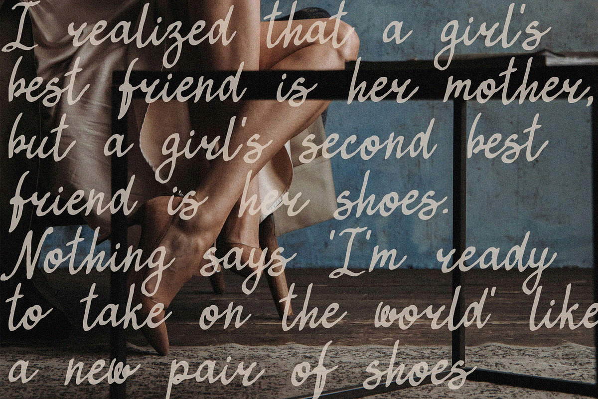 Nostalgic letters retro script font, a Script Font by TD fonts (Photo 3 of 12)