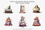 Halloween Cake Spooky Baking Clipart, a Seasonal Illustration by Rabbit Heart (Thumbnail 6 of 10)