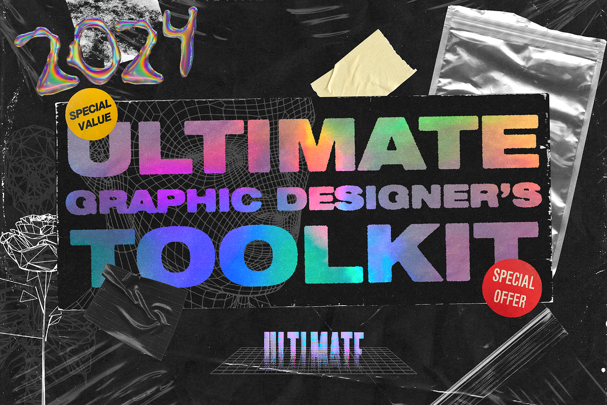 Ultimate Graphic Designer's Toolkit, a Texture Graphic by 60 DEGREE STUDIO (Photo 1 of 15)