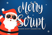 Merry Script, a Script Font by Letterara (Thumbnail 1 of 9)