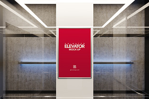 Animated Elevator / Poster Mock-up