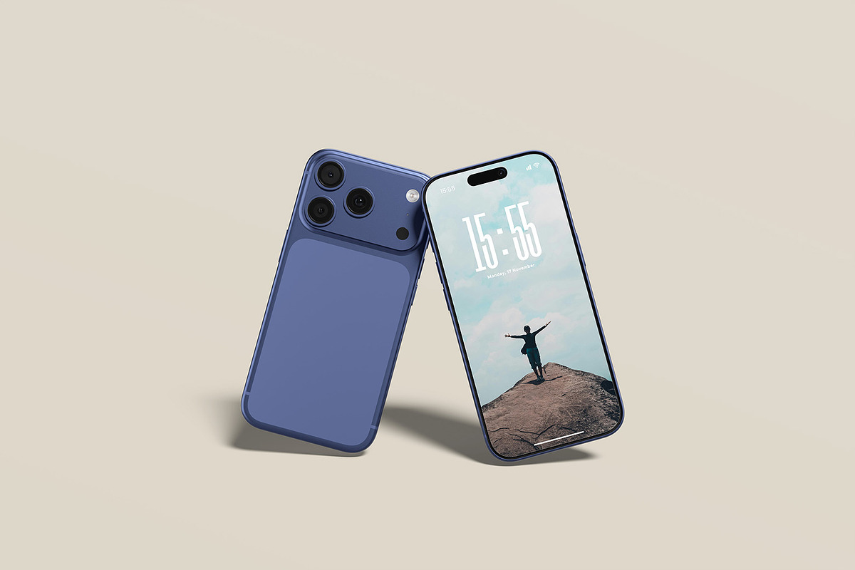 iPhone 17 Pro Mockup, an iPhone Mockup by ZifaraDesign (Photo 7 of 13)