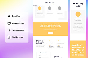 Mental Health Wireframe Vol. 04