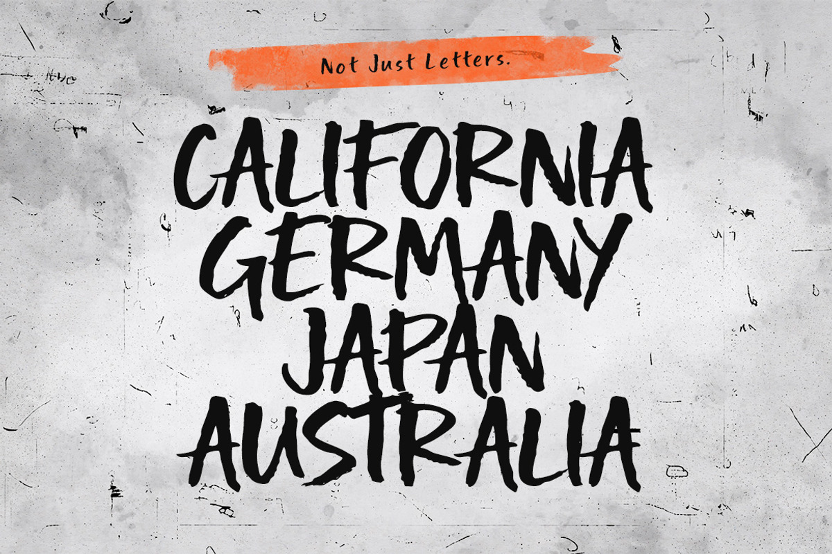 Salosa Linea – Bold Brush Display, a Handwritten Font by decographstud (Photo 3 of 8)