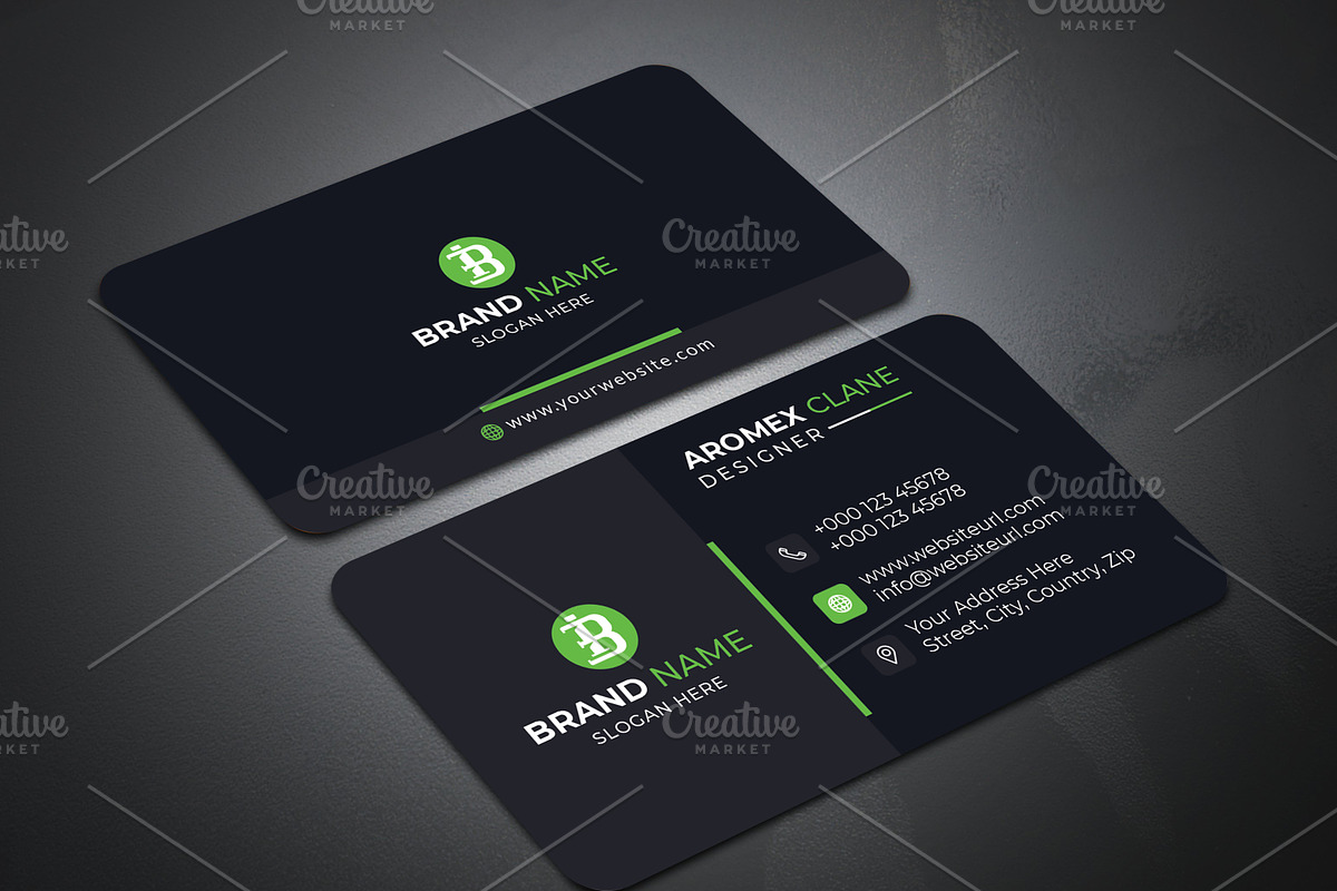 Orange Business Card Template, a Business Card Template by saifulbranding (Photo 4 of 4)