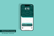 iPhone 15 Pro Mockup | 3D Rendering, an iPhone Mockup by mrfauzi (Thumbnail 2 of 17)