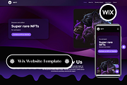 Wix Website Template NFT, a Wix Template by Wixify Studio (Thumbnail 1 of 9)