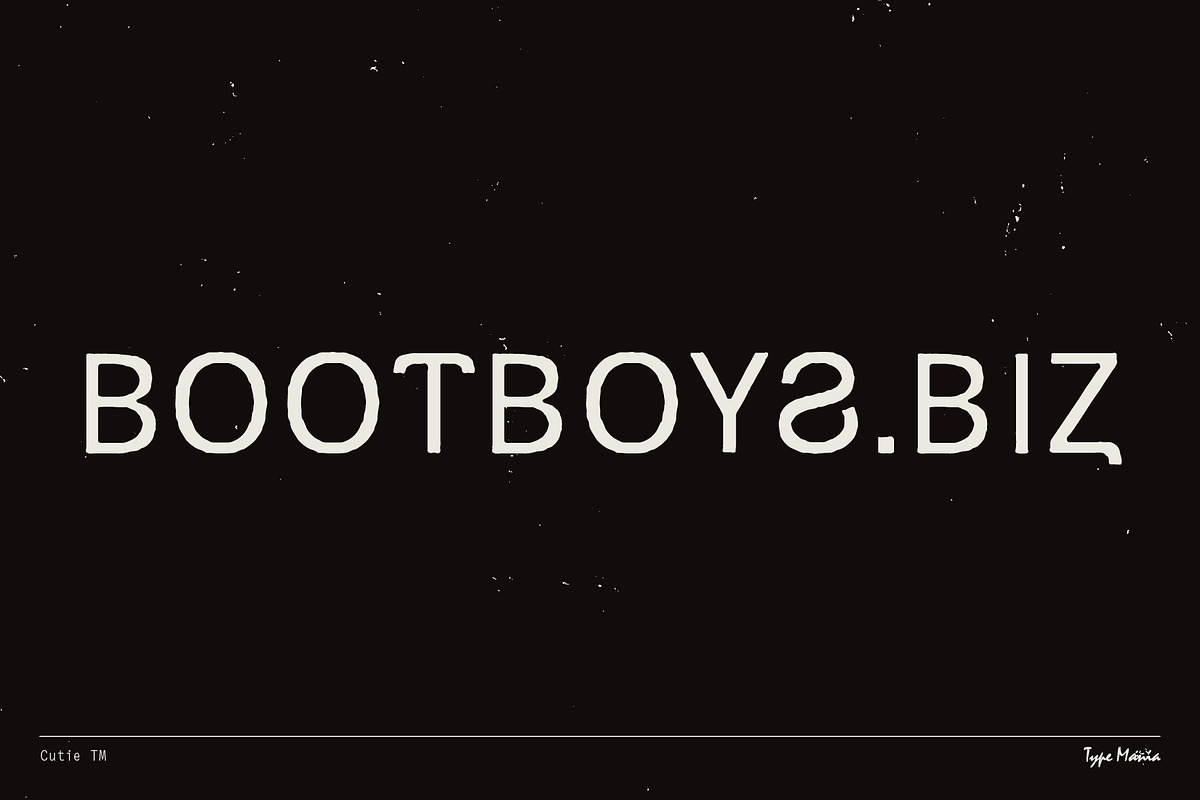 Cutie TM – Fancy Internet Font, a Sans Serif Font by Type Mania (Photo 9 of 10)