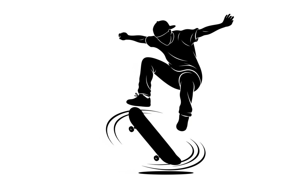 skateboard trick silhouettes showcas, an Illustration by Amazin_art (Photo 19 of 31)
