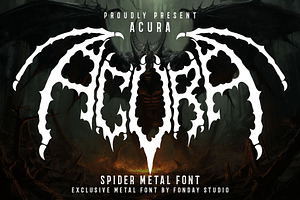 ACURA METAL – Death Metal Font