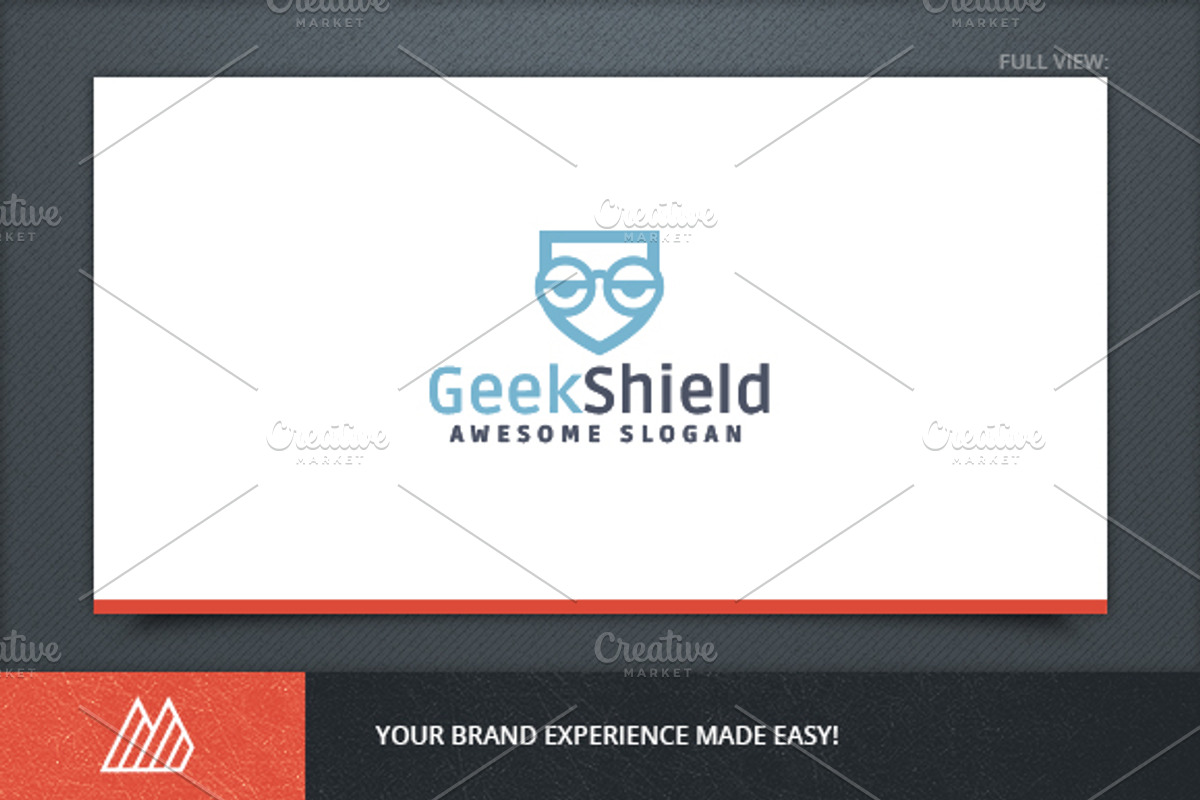 Geek Shield Logo Template, a Branding & Logo Template by Mantas Bac (Photo 2 of 4)