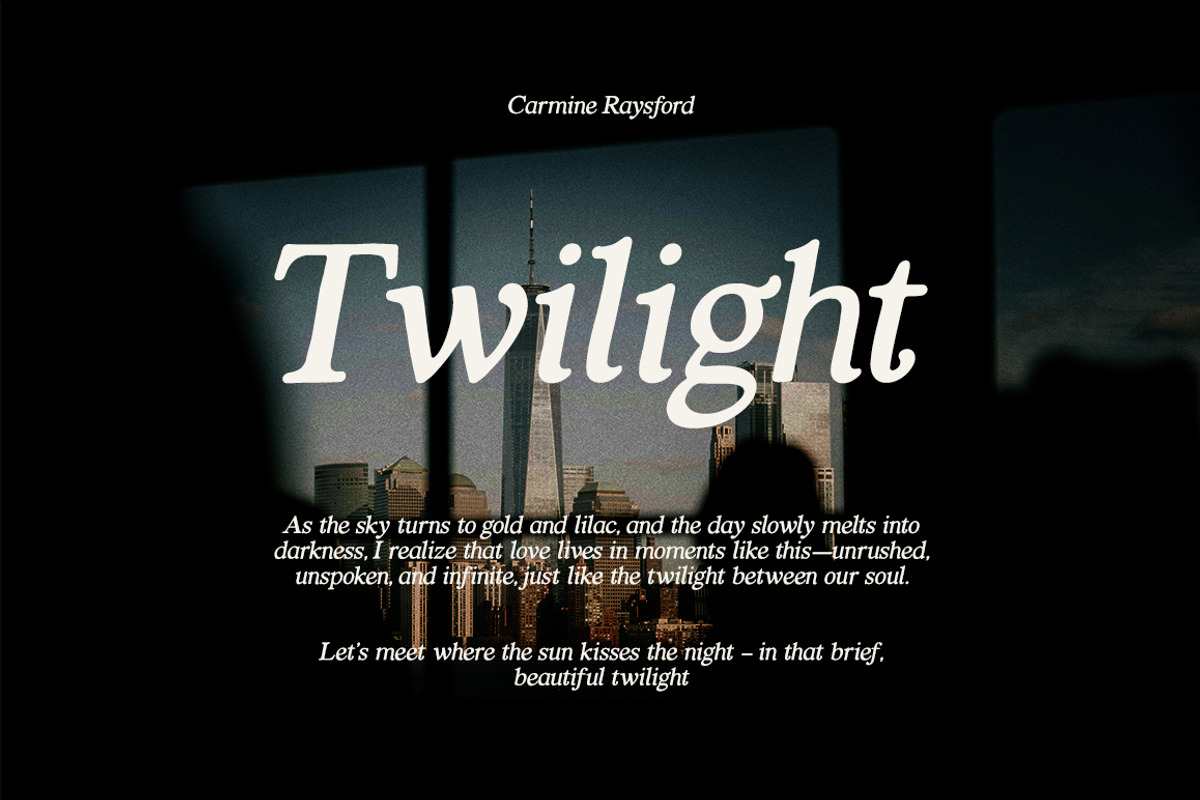 Carmine Raysford | Nostalgic Serif, a Serif Font by Fargun Studio (Photo 27 of 27)