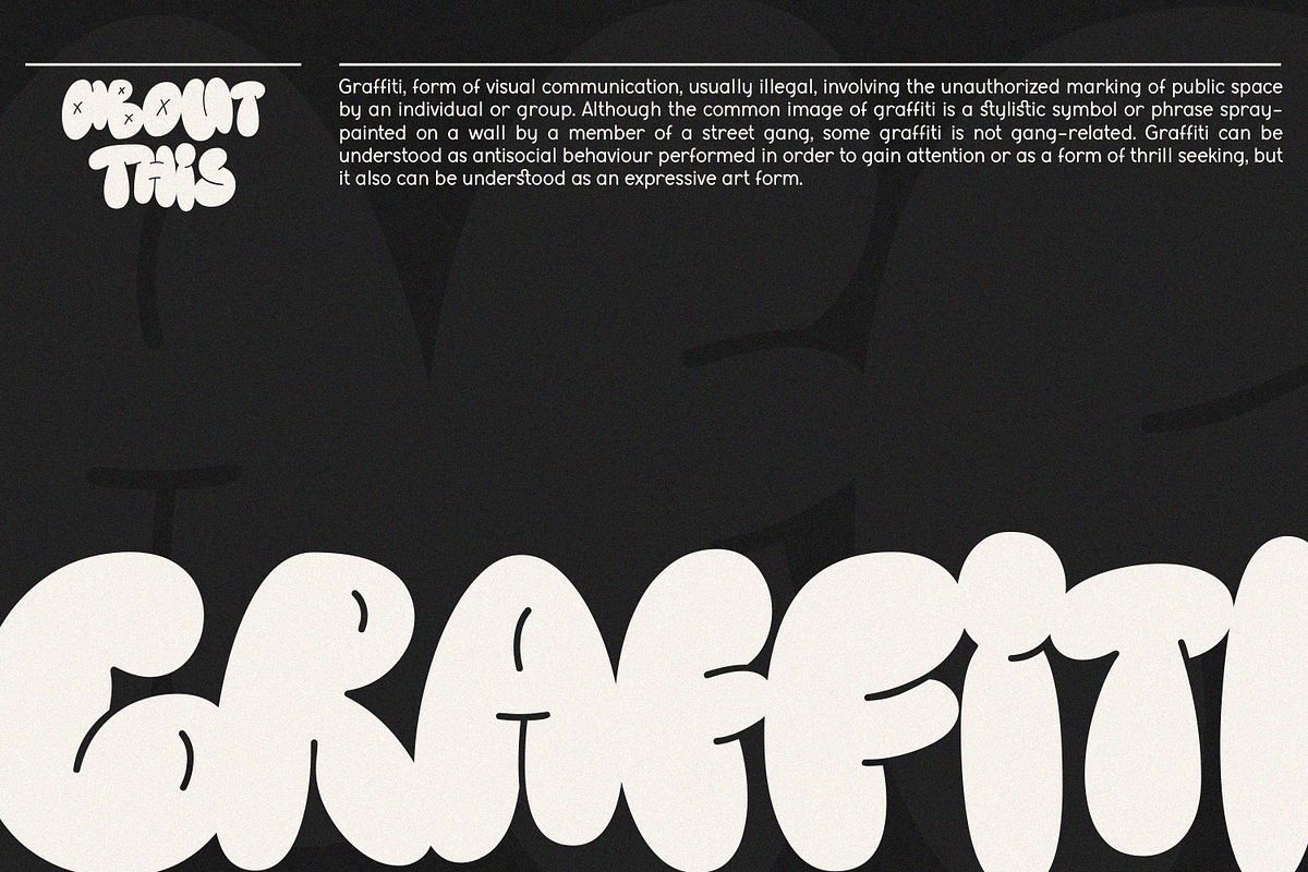 Holymoly Bubble Graffiti Display, a Handwritten Font by Typetemp Studio (Photo 11 of 15)