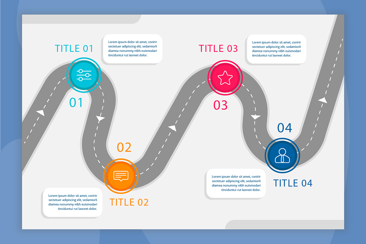 Roadmap Infographic Template, a Templates & Theme by Bartama Graphic (Photo 2 of 4)