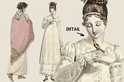Jane Austen Era Regency Clipart Set, an Illustration by ephemoire (Thumbnail 4 of 4)