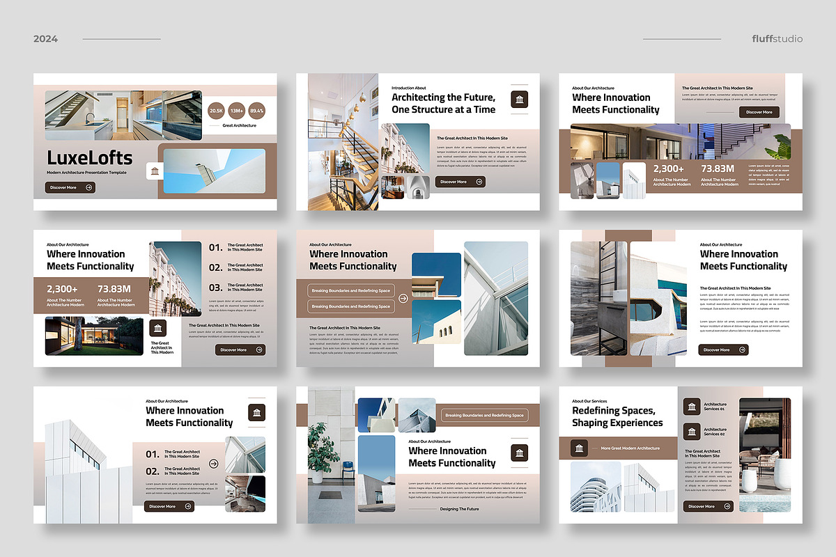 Modern Architecture Powerpoint, a Presentation Template by fluffstudio (Photo 2 of 4)