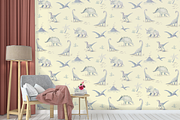 Dinosaurs Neutral Pattern, a Pattern Graphic by Lady Bruniere Design (Thumbnail 16 of 17)