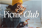 The Picnic Club - Nostalgic Serif, a Serif Font by Ivan Rosenberg (Thumbnail 1 of 19)