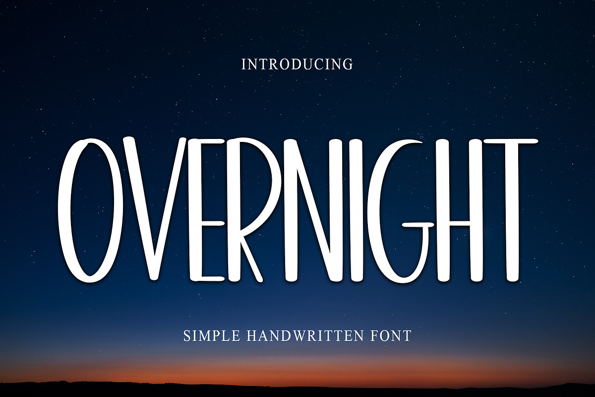 Overnight, a Sans Serif Font by InermediaSTUDIO (Photo 1 of 8)