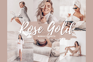 ROSE GOLD Mobile Lightroom Presets