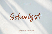 Schoolyst Handwritten Font, a Script Font by Youthlabs Studio (Thumbnail 1 of 10)