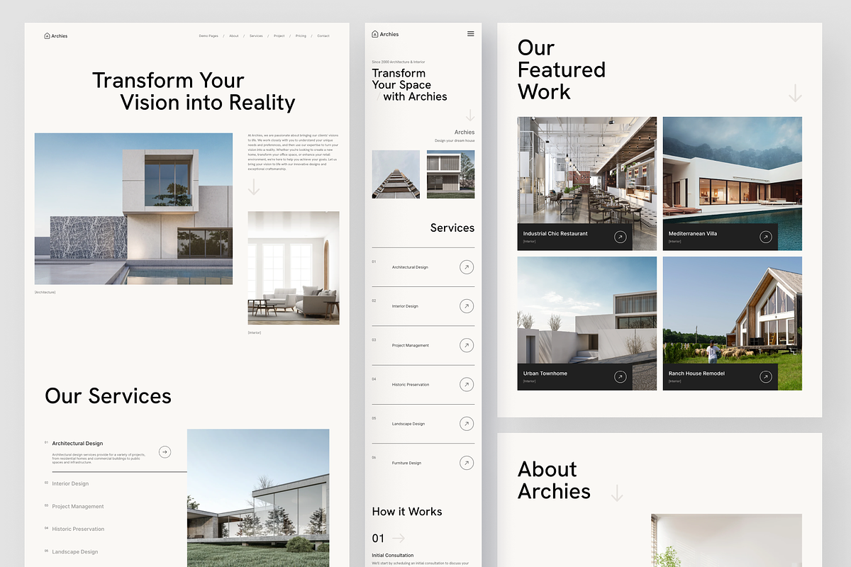 Archies - Architecture Framer, a Websites & App Template by peterdraw (Photo 3 of 7)