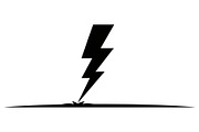 Lightning Power Symbol Silhouette, an Illustration by hafijul (Thumbnail 6 of 15)