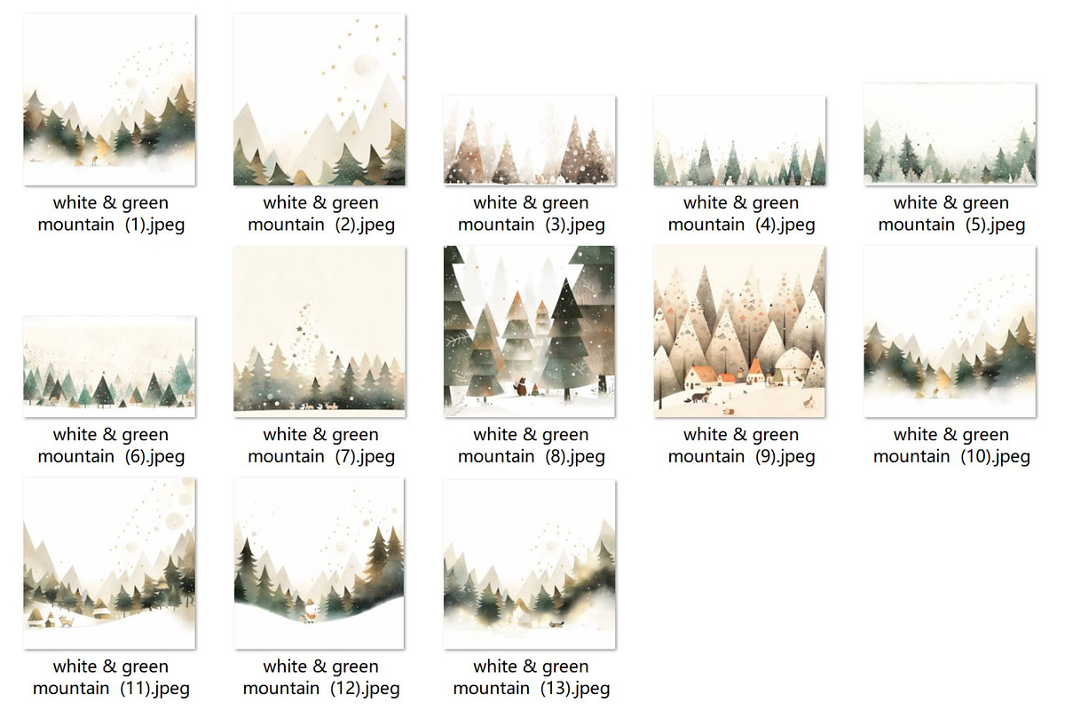 13 Snow Winter Cute Images Mountain, a Seasonal Illustration by ARTOZEN DIGITAL (Photo 15 of 15)