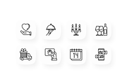 Valentine's Day 16 Thin Line Icons, an Outline Icon by Alex Blogoodf (Thumbnail 4 of 5)