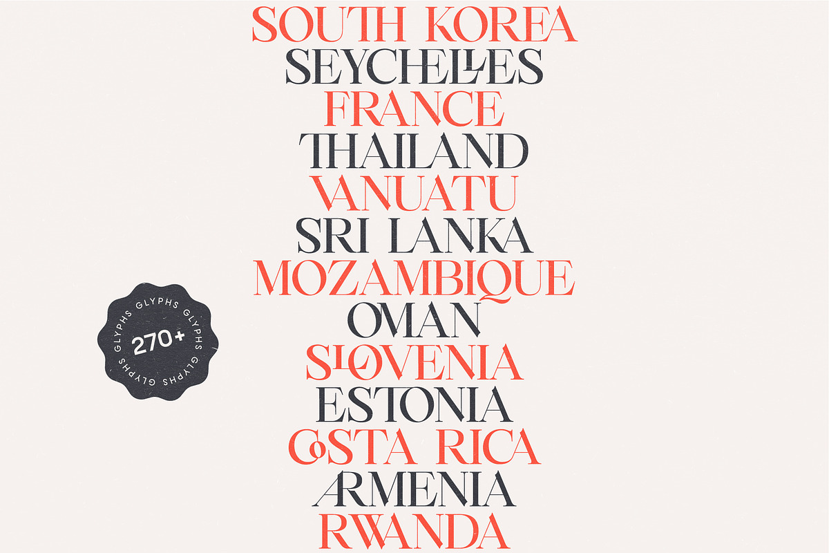 Belize - Stylish Ligature Serif Font preview 2