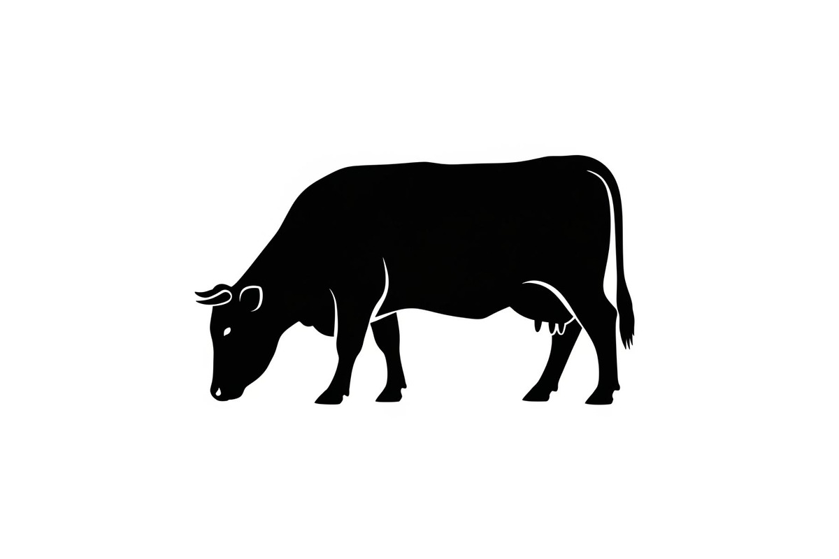 Farm Cow Silhouette Vector Bundle, an Illustration by Designs_River (Photo 35 of 51)