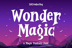Wonder Magic - Magic Fantasy Font, a Serif Font by Typefactoryco