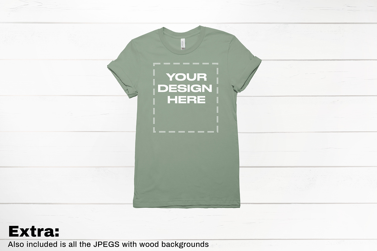 Bella 3001 shirts Mockups Bundle, a Shirt Mockup by creativsupply (Photo 4 of 5)