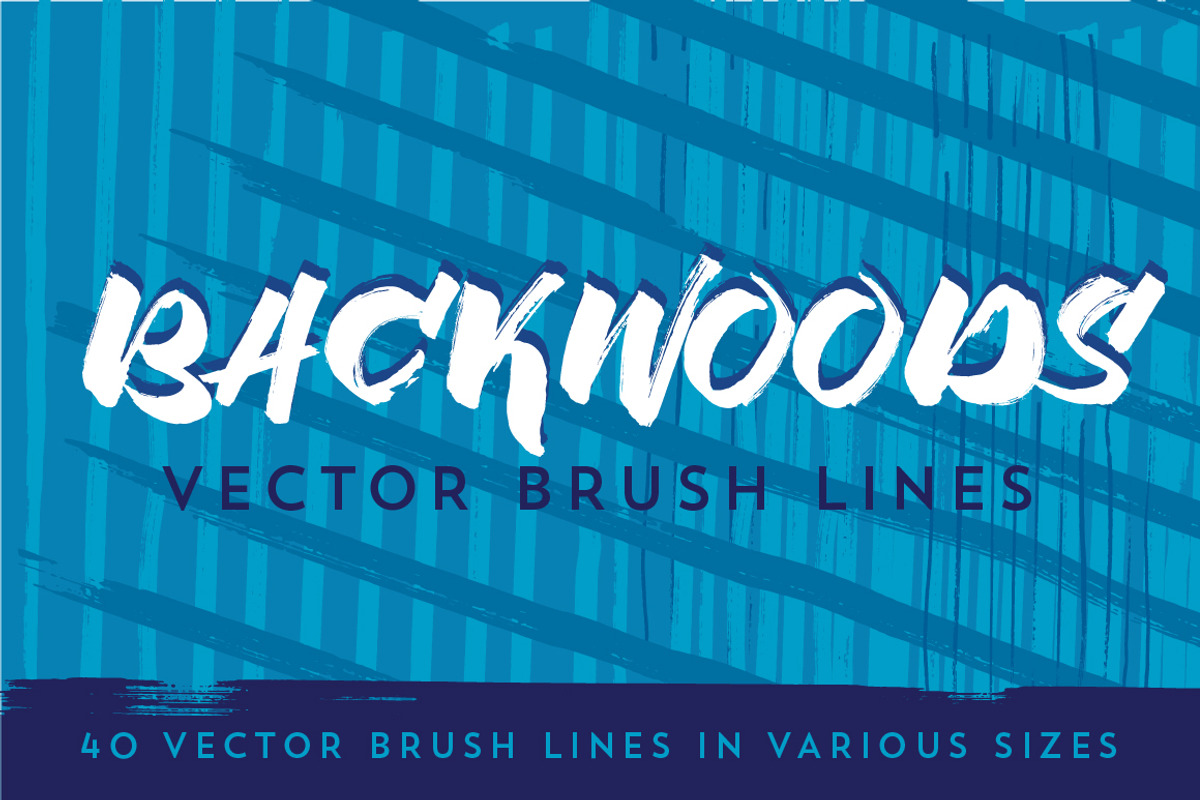 Backwoods Vector Brush Lines, a Brush Add-On by Justin Fielder (Photo 1 of 3)
