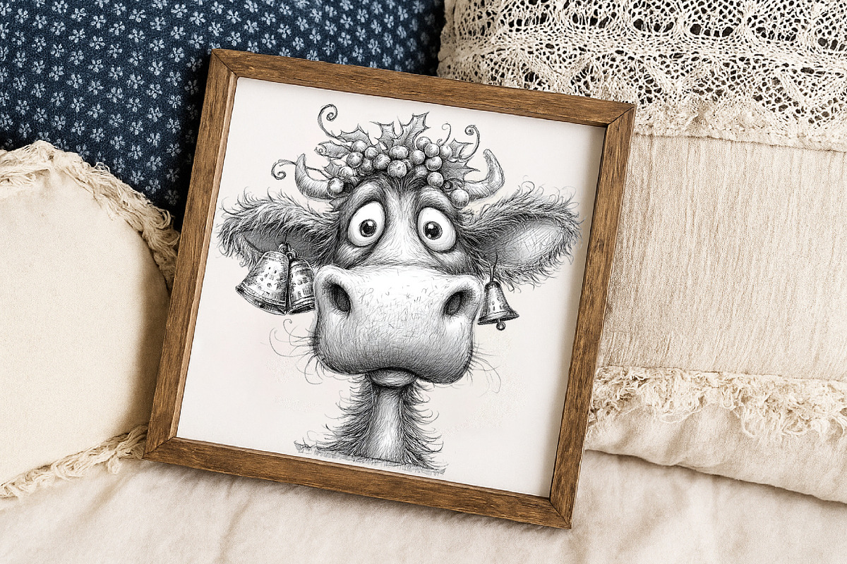 Whimsical Grumpy Christmas Clipart, an Illustration by Libby Wishes (Photo 6 of 7)