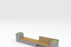 3D Model Bench Park 7