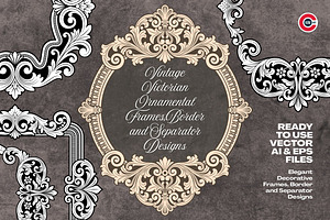 Vintage Victorian Ornamental Frames