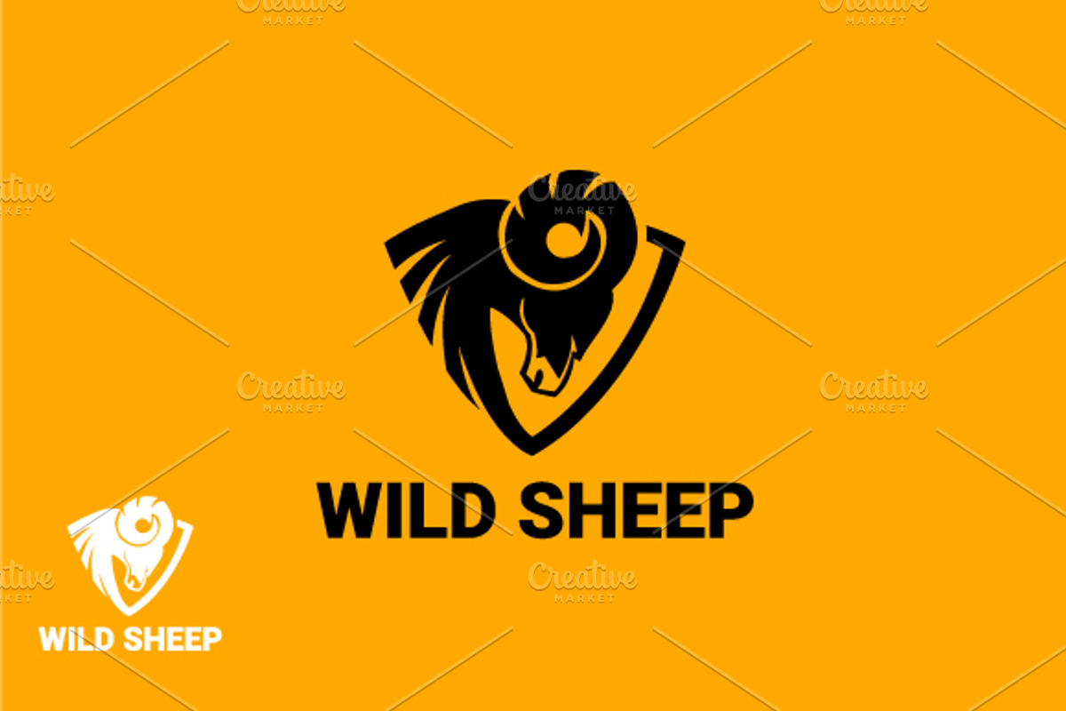 wild sheep logo, a Branding & Logo Template by Ben Naveed
