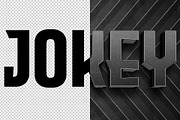 Jockey 3D editable text effect, a Layer Style Add-On by Hello Muh (Thumbnail 2 of 2)