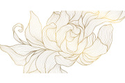 Flowers and Leaves Line Luxury Art, a Pattern Graphic by Marylia (Thumbnail 22 of 27)