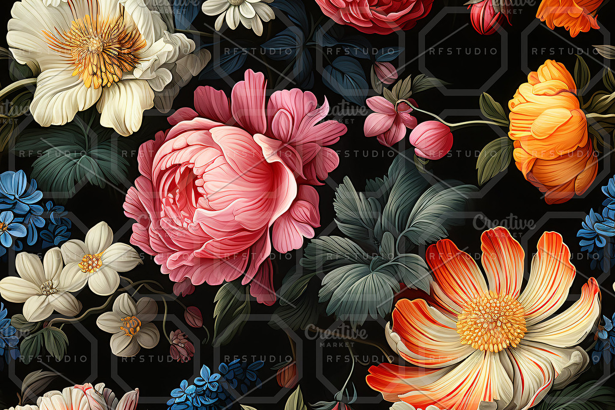 SPELLBOUND GARDEN. Seamless Pack, a Texture Illustration by RefinedFantasyStudio (Photo 5 of 9)