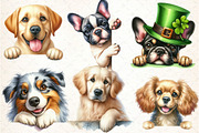 Peeking Around Corner Dogs, an Illustration by DreamCafeArt (Thumbnail 4 of 5)