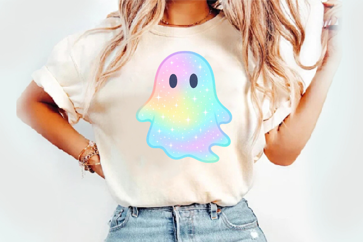 Disco Iridescent Ghost Sublimation, an Illustration by Watercolor design (Photo 2 of 3)