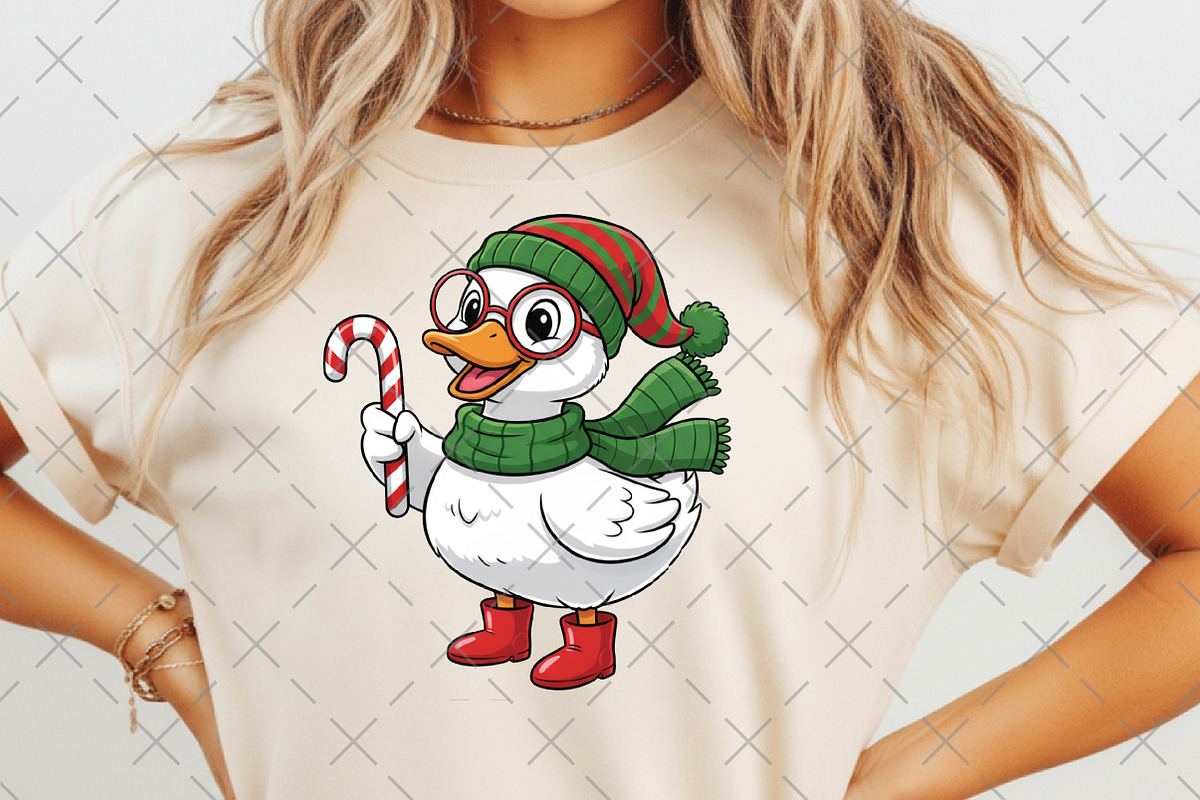 Funny Christmas Goose Sublimation, an Illustration by Craft Nest (Photo 6 of 6)