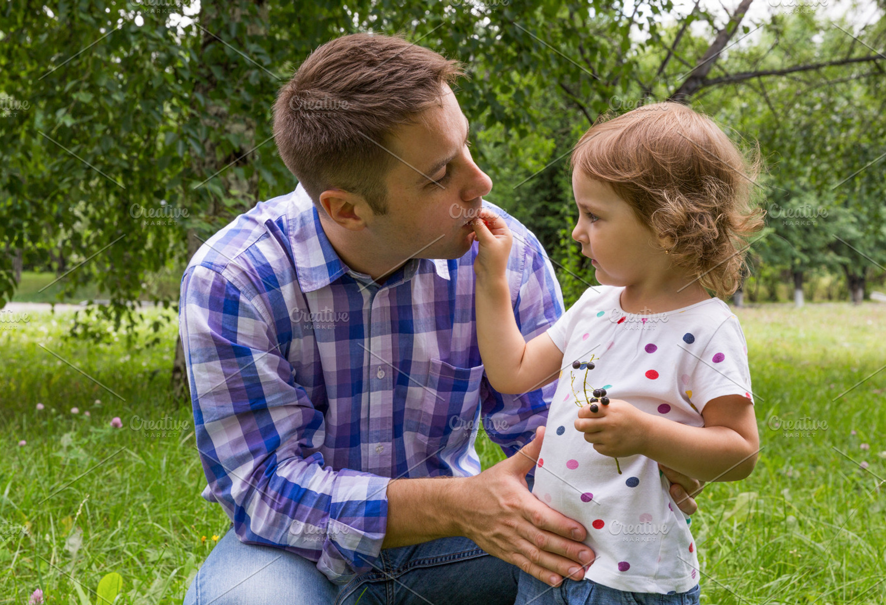 Father young daughter