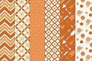 Pumpkin Glitter Patterns, a Pattern Graphic by Amanda Ilkov (Thumbnail 2 of 3)